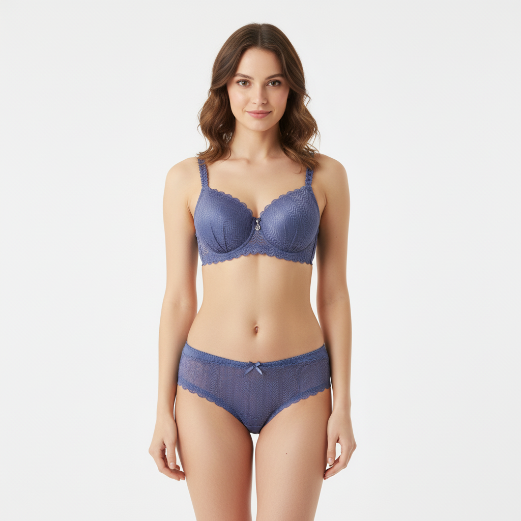 Belleza Lingerie Padded Wired Bra Set - A61090