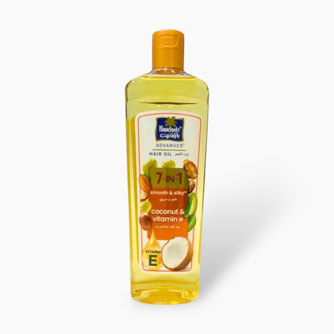 Parachute 7 In 1 Smooth & Silky Coconut & Vitamin E Hair Oil 180ml