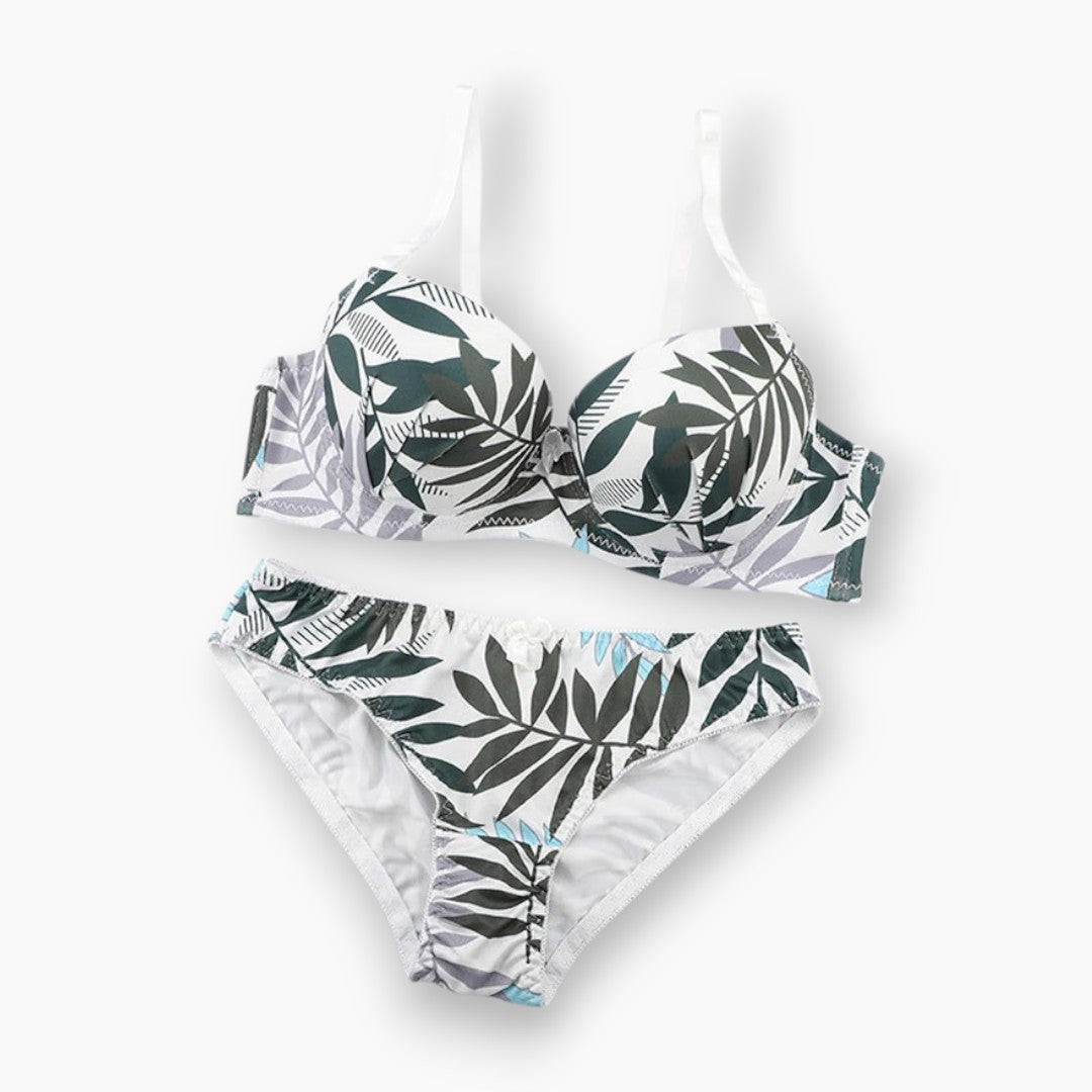 Belleza Lingerie Printed Padded Bra Set - A2137