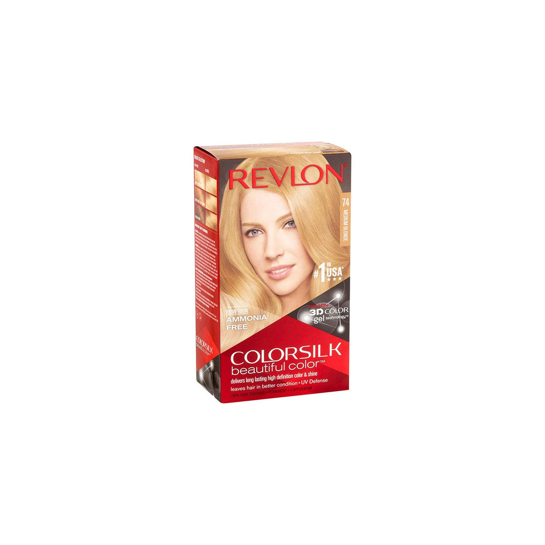Revlon Color Silk 74 Medium Blonde Hair Color 118ml