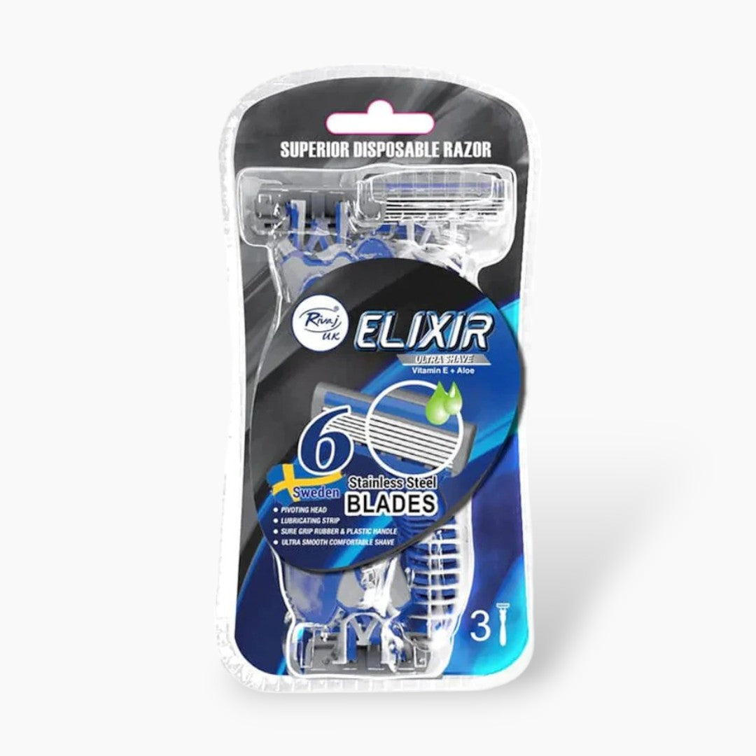 Rivaj Elixir Razor - Men (Pack of 3)
