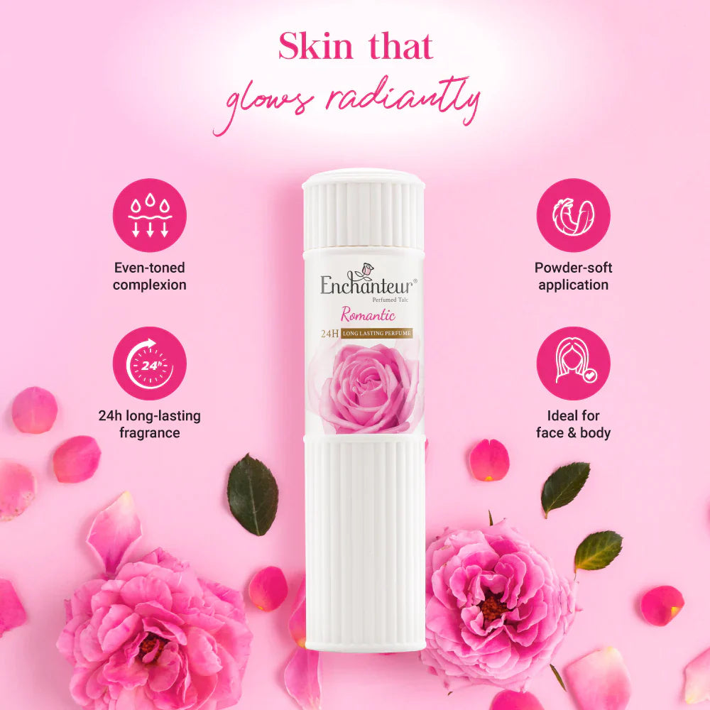 Enchanteur Romantic Perfumed Talcum Powder 250g