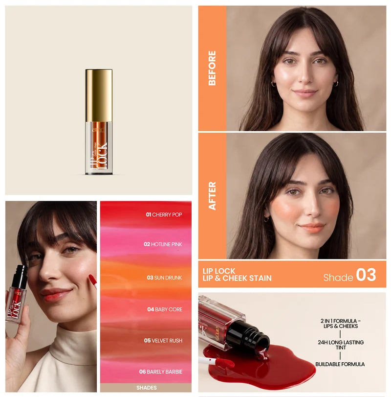 Amrij LIP LOCK LIP & CHEEK STAIN