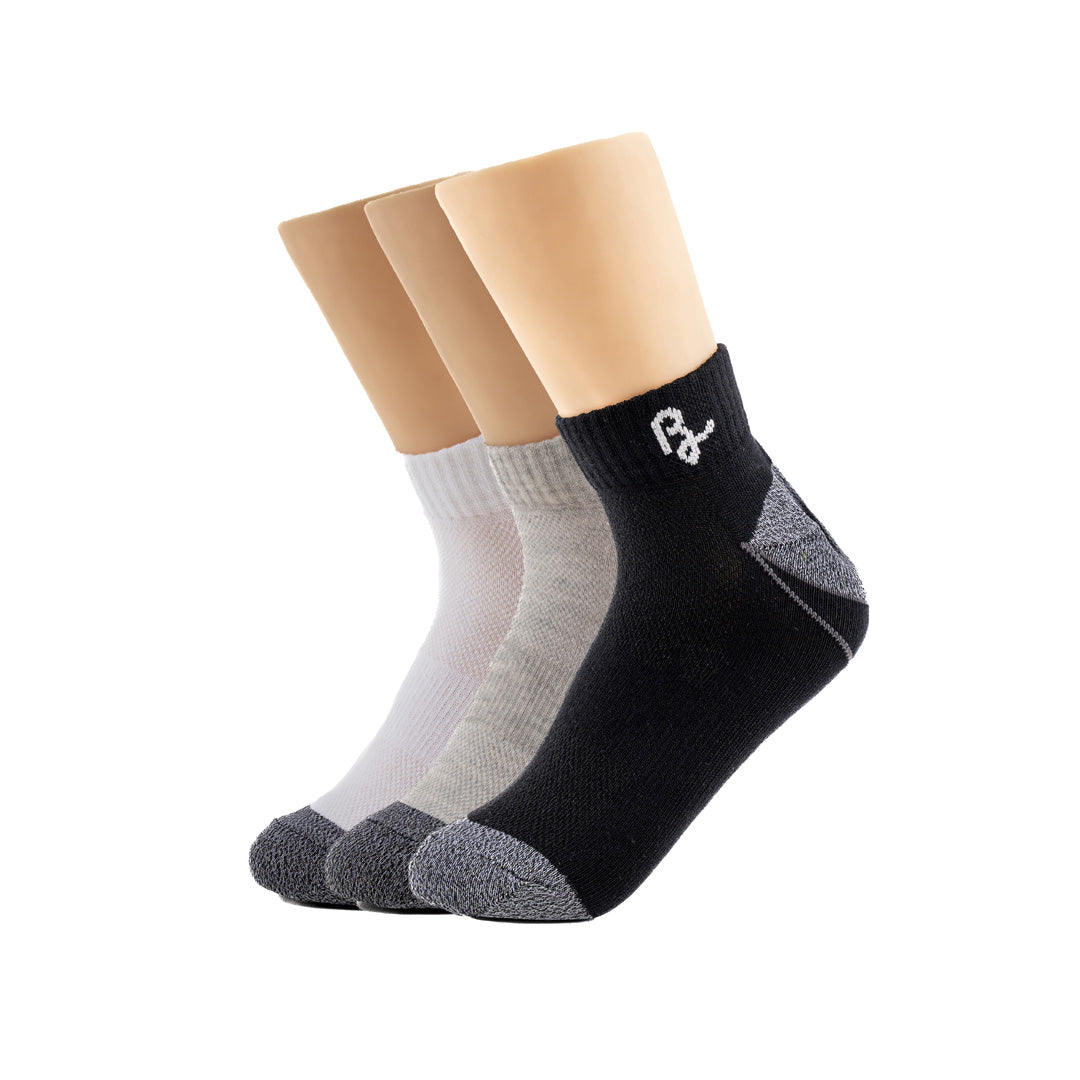 Belleza Lingerie Low Ankle Socks - Mix (Pack of 3) - SK01