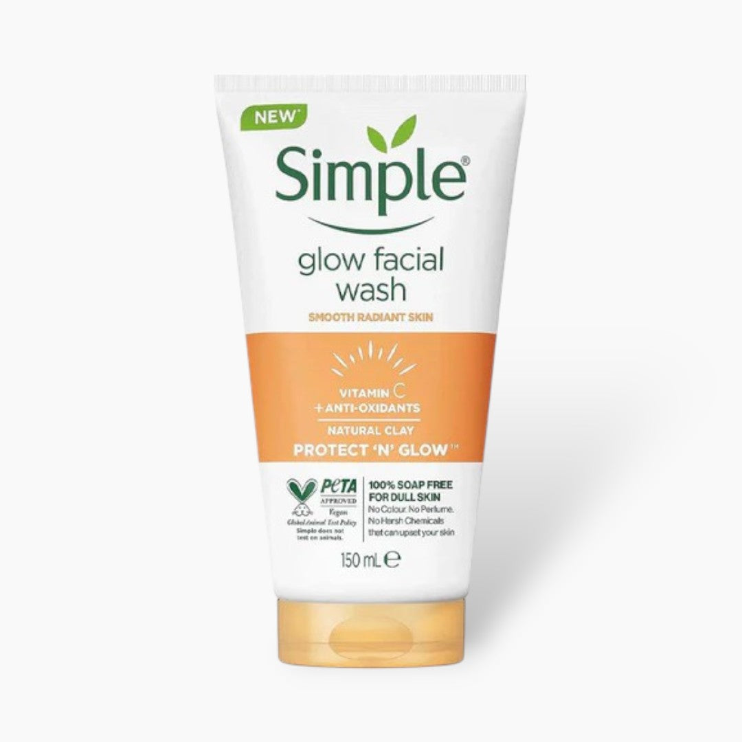Simple Express Glow Clay Polish Face Wash 150ml