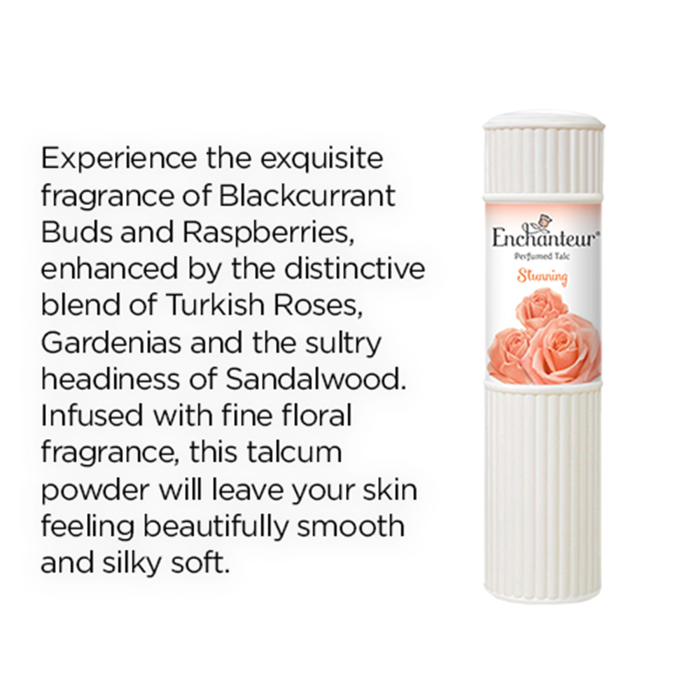 Enchanteur Stunning Perfumed Talcum Powder 125g