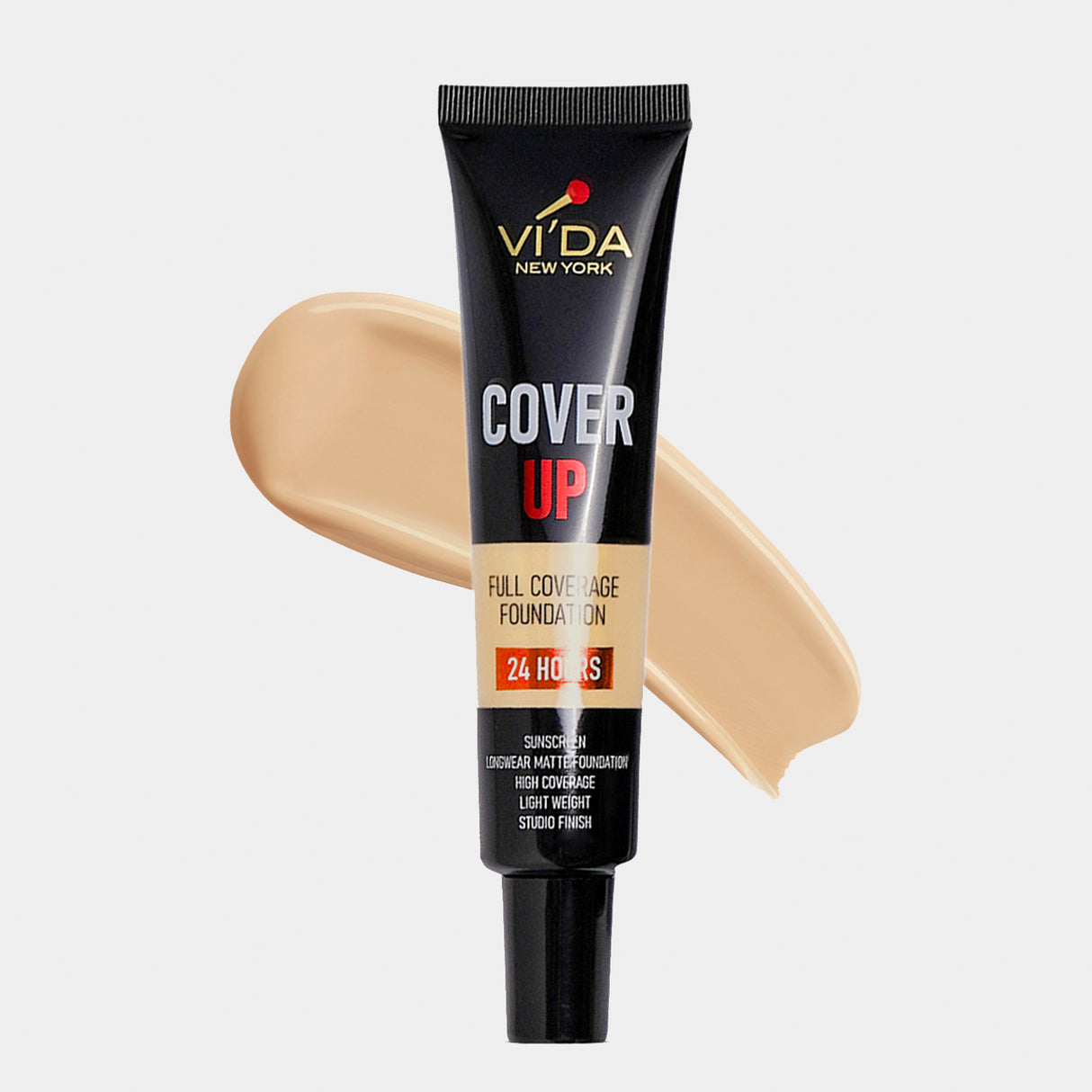 Vida Cover Up Foundation Tube 30ml - Light Warm Nude 199