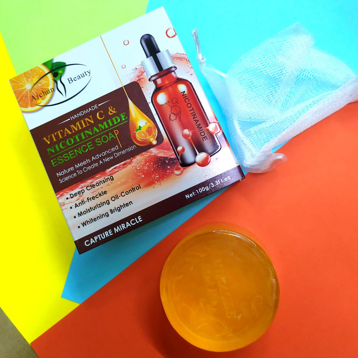 Aichun beauty Vitamin C & Nicotinamide Soap 100g