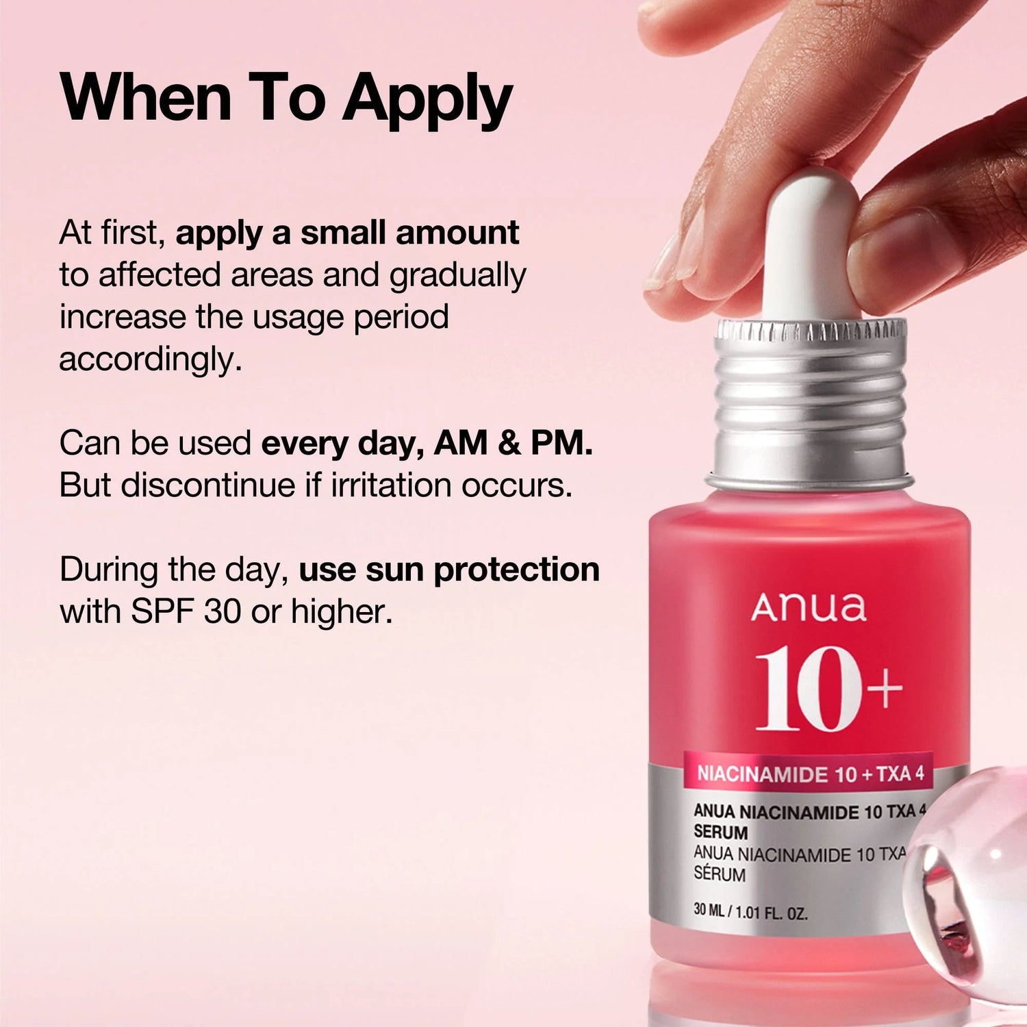 Anua Niacinamide 10% & TXA 4% Face Serum 30ml