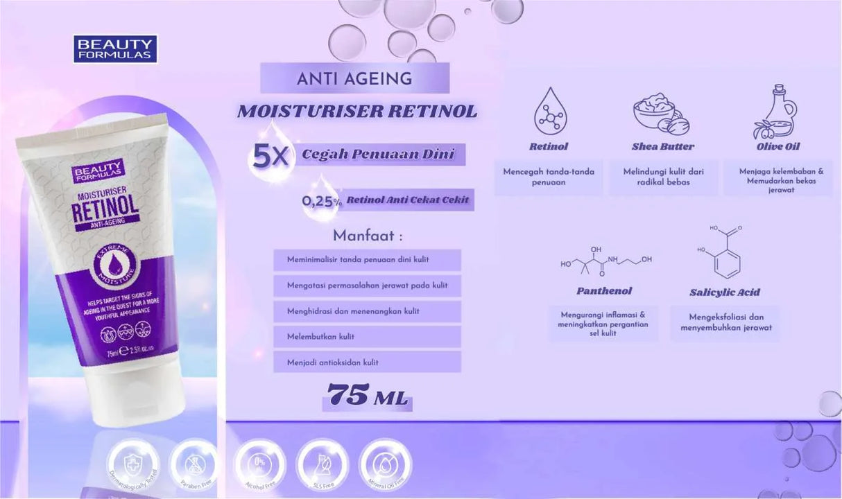 Beauty Formula Retinol Moisturiser 75ml