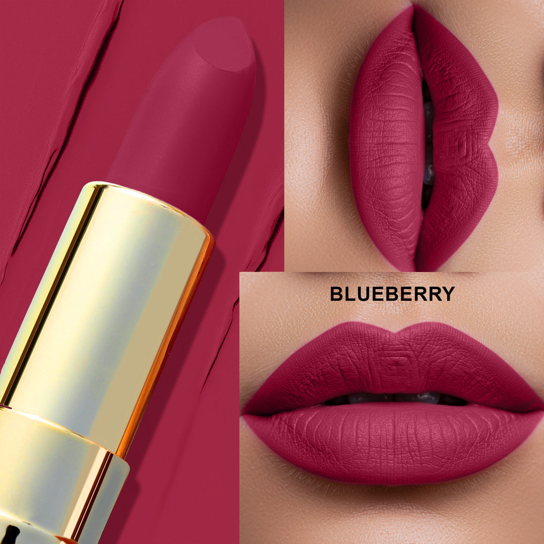 BBA FLORENCE VELVET MATTE LIPSTICK BLUEBERRY 5G