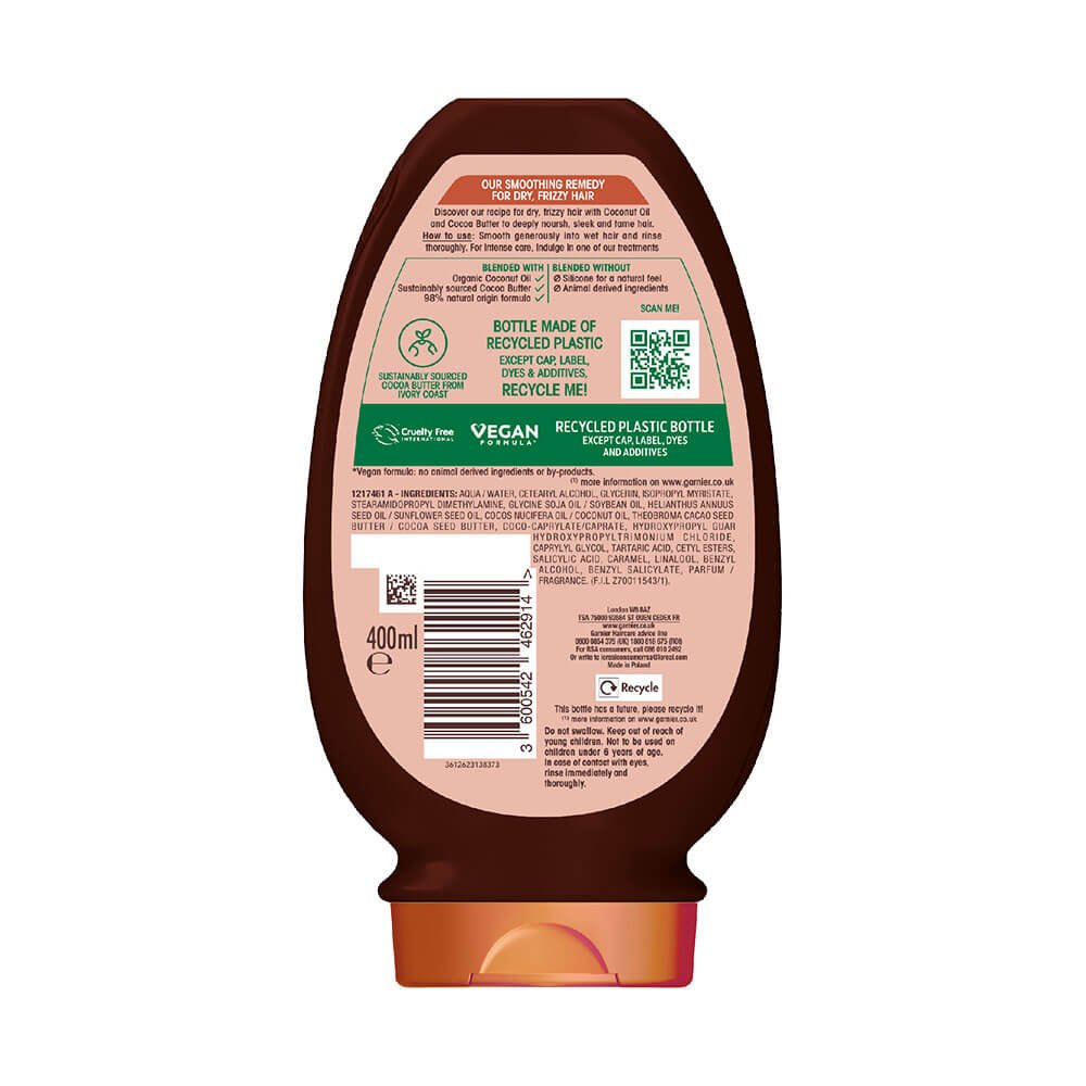 Garnier Ultimate Blends Coconut Oil & Cocoa Butter Smoothing Conditioner 400 ml
