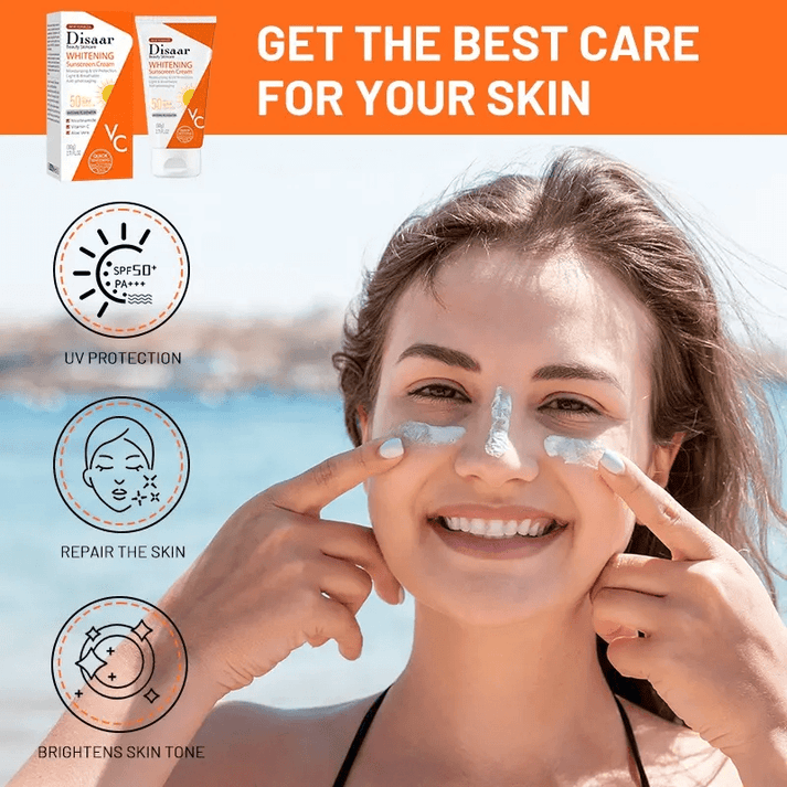 Disaar Whitening Vitamin C UV Protection SPF50 Sunscreen Cream 80g
