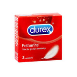 Durex Fetherlite Thin Sensitivity Condom 21g (Pack of 3)