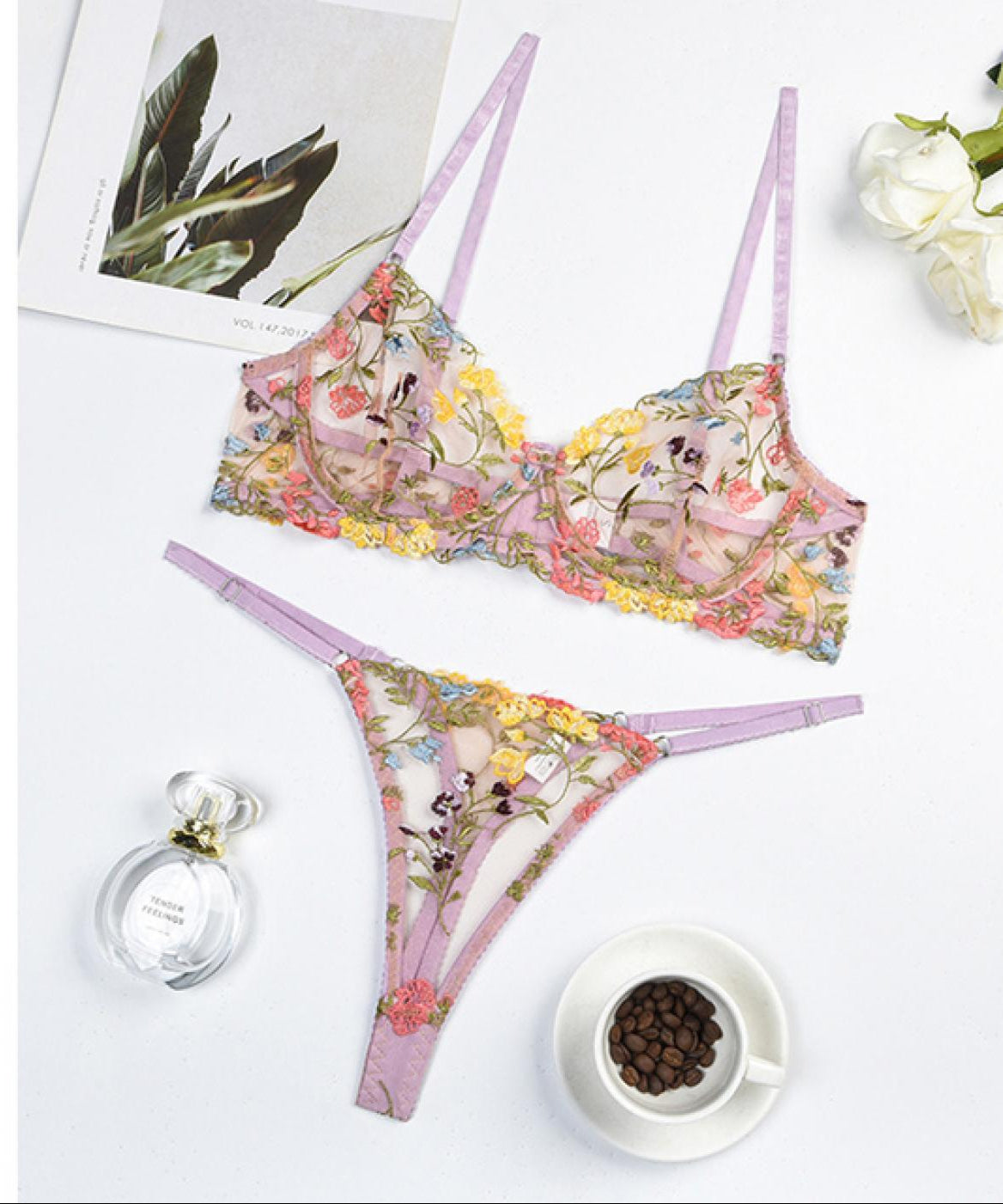 Belleza Lingerie Wire Non Padded Bra Set - 2032