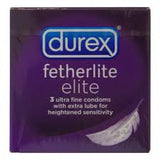 Durex Fetherlite Elite Ultra Fine Condom 21g (Pack of 3)