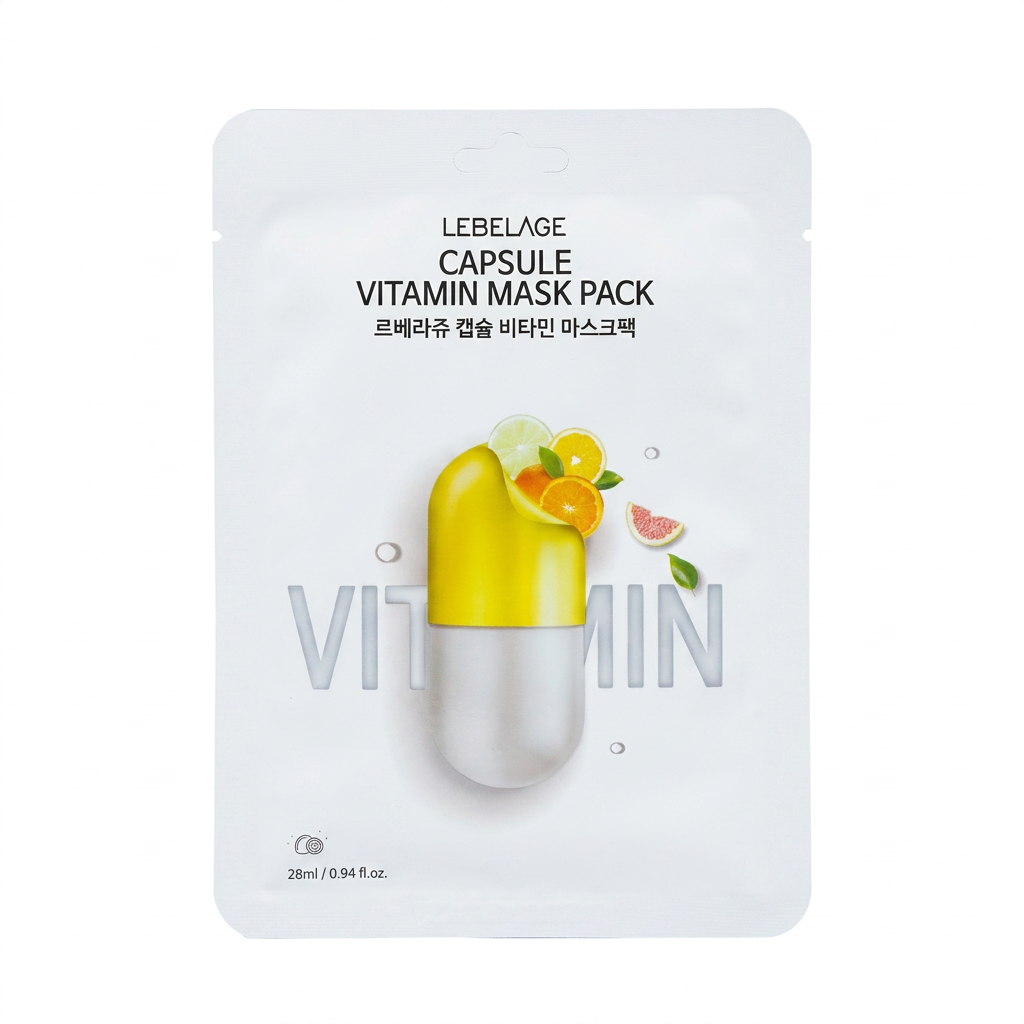 LEBELAGE FACE MASK SOLUTION VITAMIN LEMON 25G