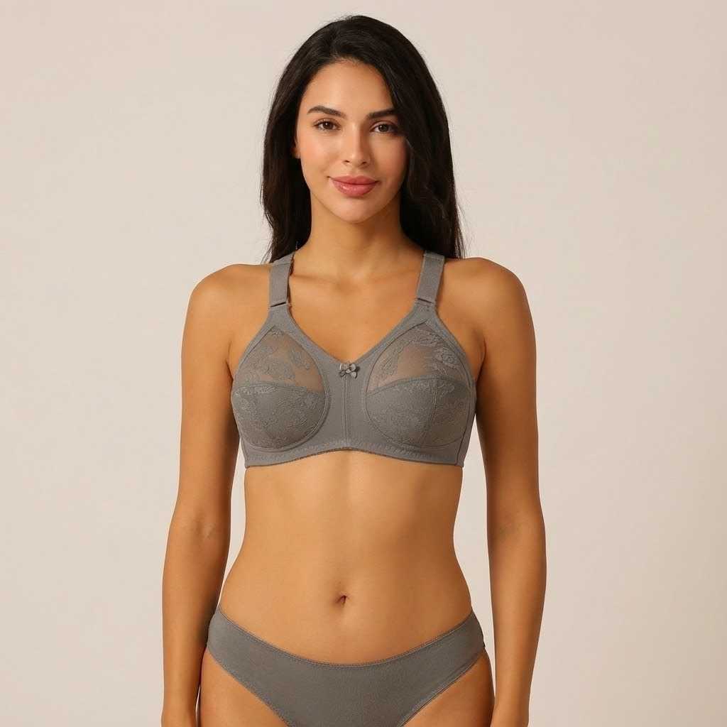 Belleza Lingerie Dourine League Bra - Grey