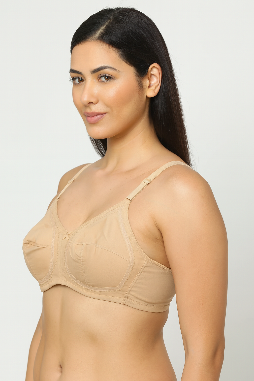 Belleza Lingerie Gentle Classic Cotton Bra - Skin