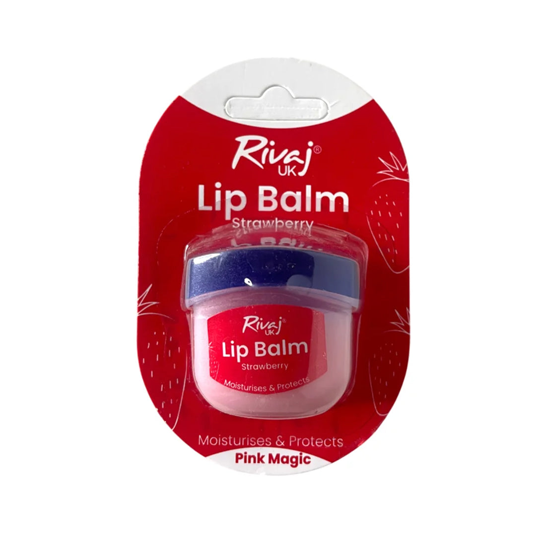 Rivaj Strawberry Jar Lip Balm (Pink Magic) 8g