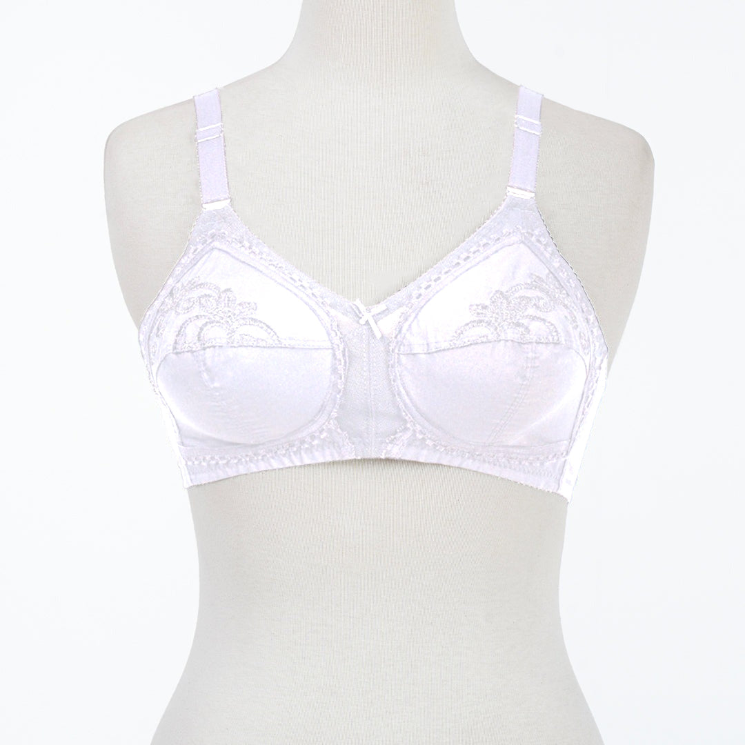 Belleza Lingerie Classic Cotton Bra - White