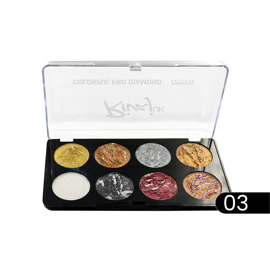 Rivaj Colorful Pro Diamond Terracotta Palette (8 in 1)