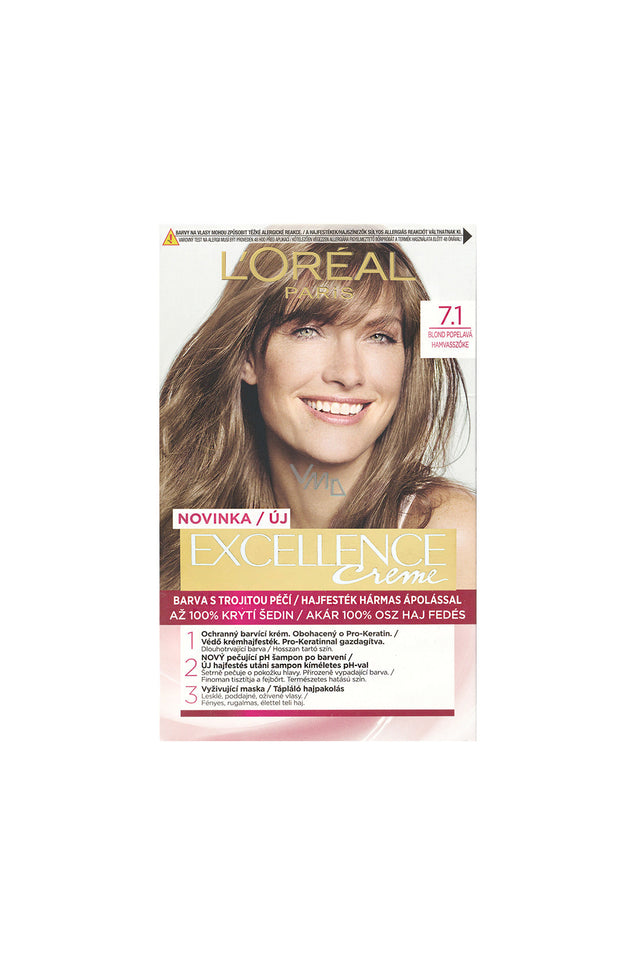 Excellence Creme 7.1 Blonde Hair Color RIOS