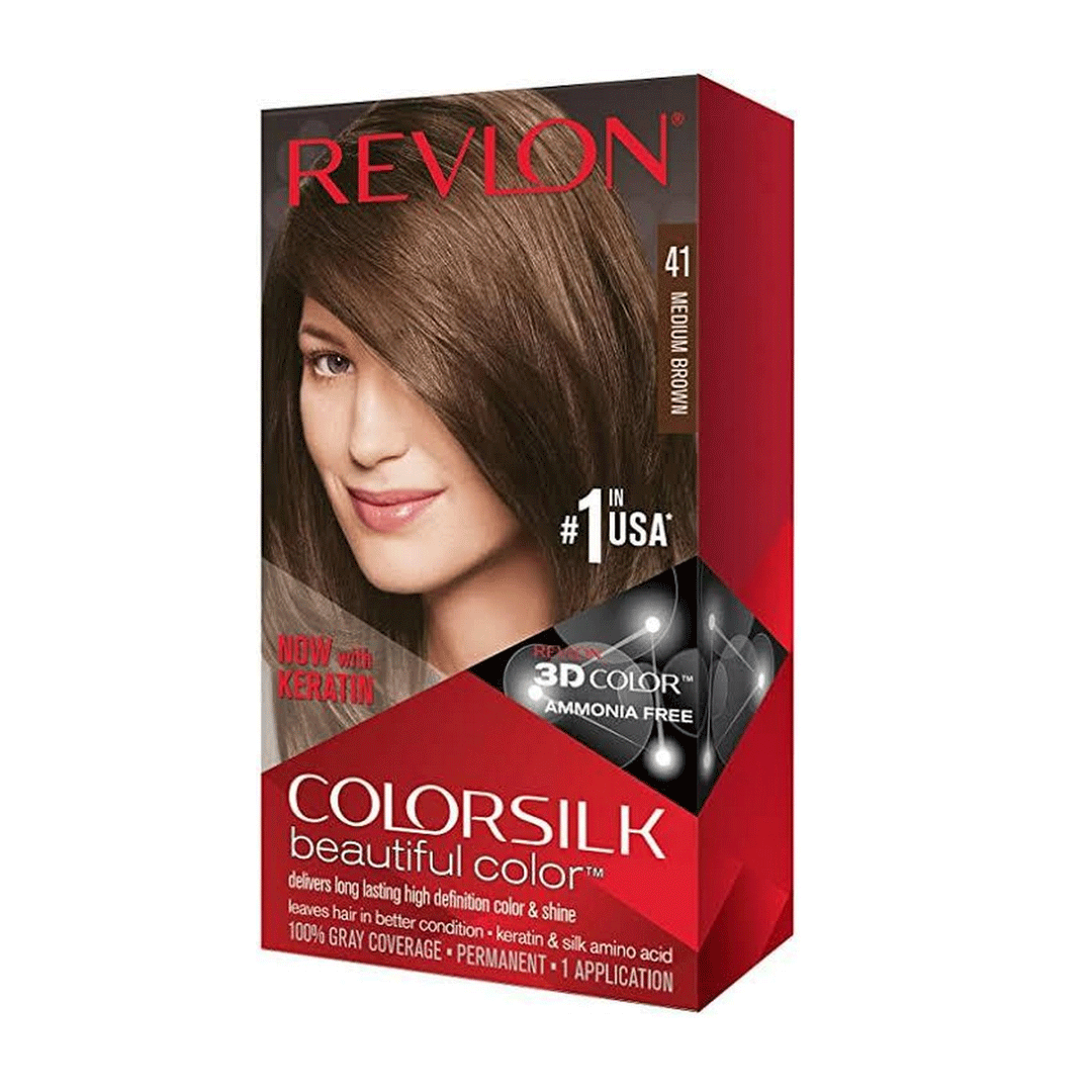 Revlon Silk Hair Color - 41 Medium Brown