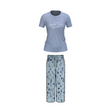 Belleza Lingerie Crew Neck C/Jersey Pajama Set  0097 Multi