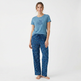 Belleza Lingerie Crew Neck C/Jersey Pajama Set  0100-Multi