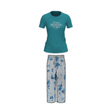 Belleza Lingerie Crew Neck C/Jersey Pajama Set  0101-Multi