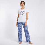 Belleza Lingerie Crew Neck C/Jersey Pajama Set  0103-Multi