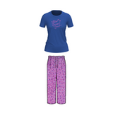 Belleza Lingerie Crew Neck C/Jersey Pajama Set  0105-Multi