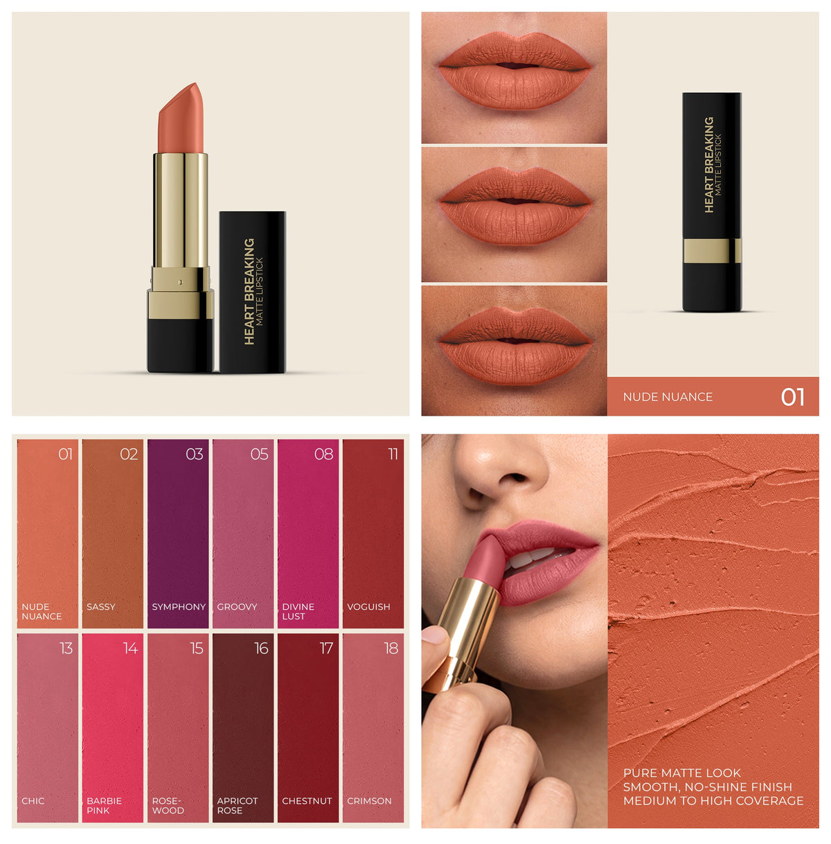 Amrij HEART BREAKING MATTE LIPSTICK
