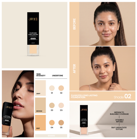 Amrij Flawless Long Lasting Foundation