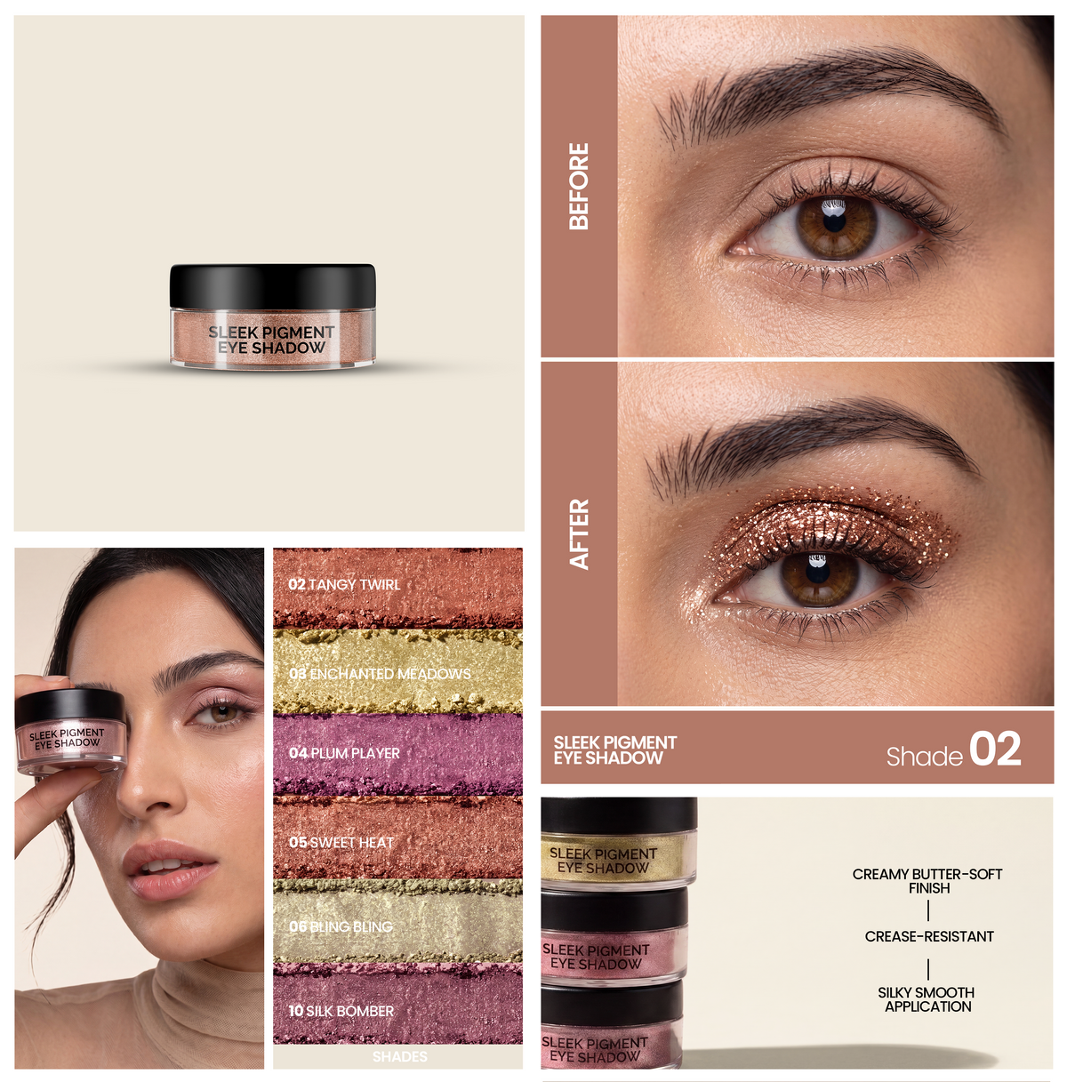 Amrij SLEEK PIGMENT EYESHADOW