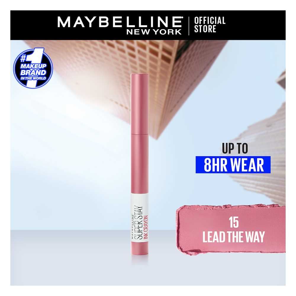 Maybelline Superstay Ink Crayon Lipstick - 15 Lead The Way