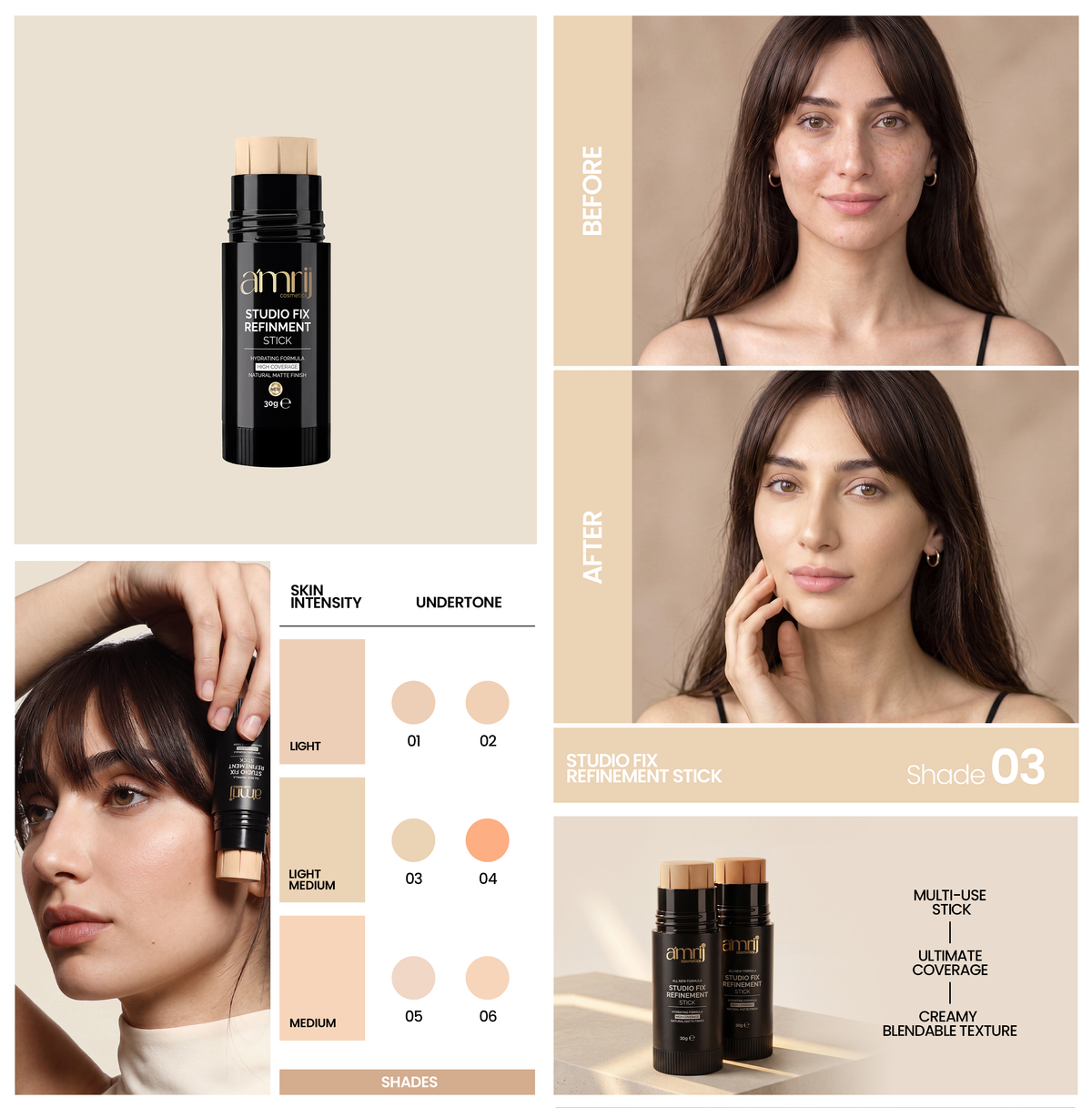 Amrij STUDIOFIX FOUNDATION STICK