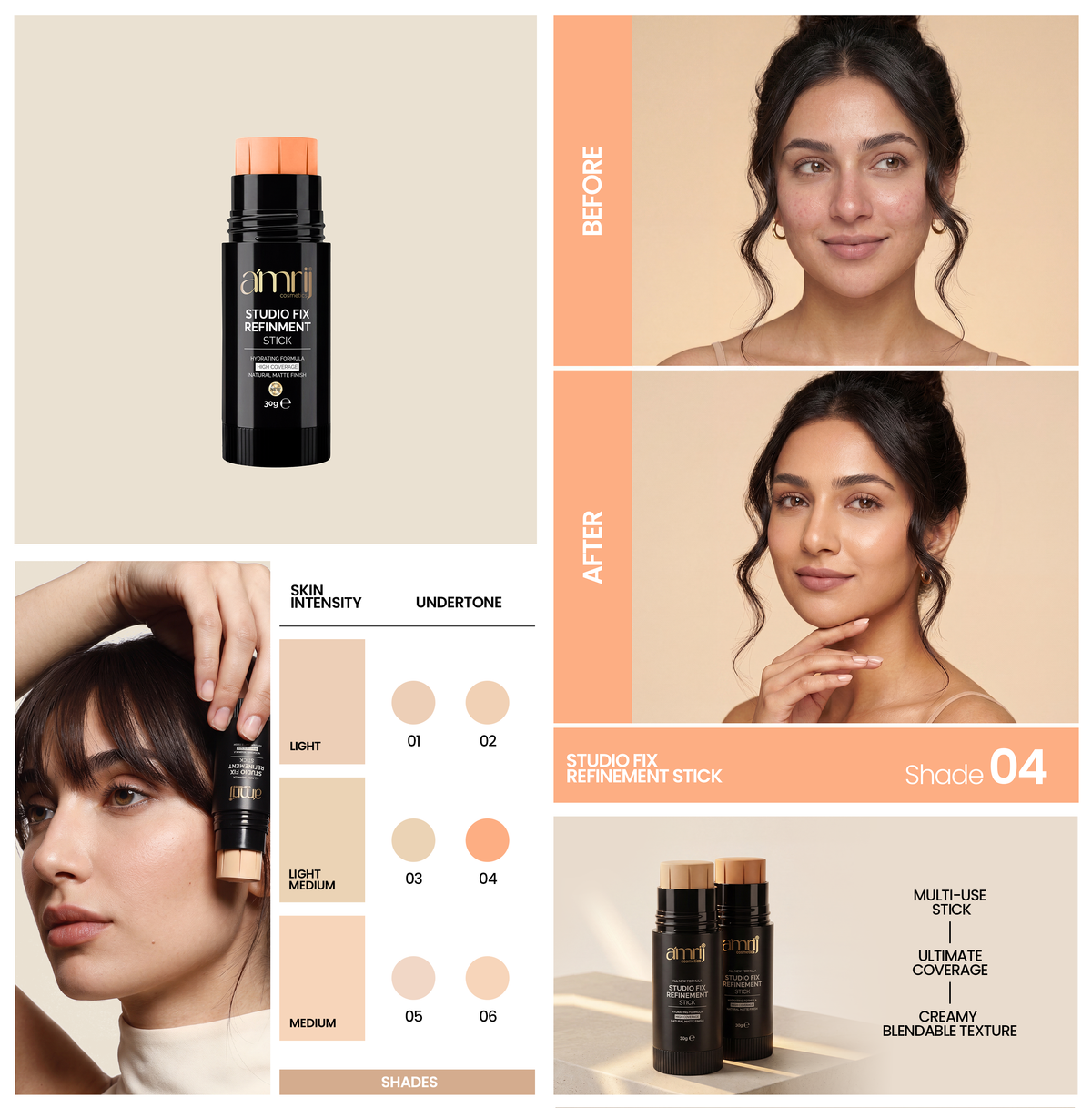 Amrij STUDIOFIX FOUNDATION STICK