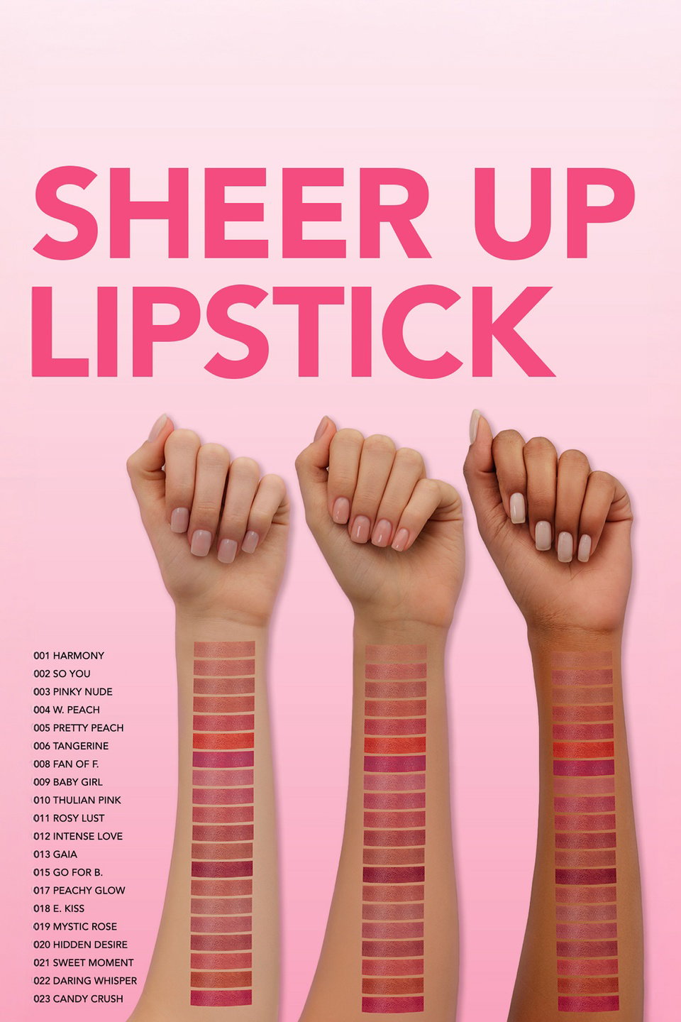 Flormar Sheer Up New Lipstick 3G