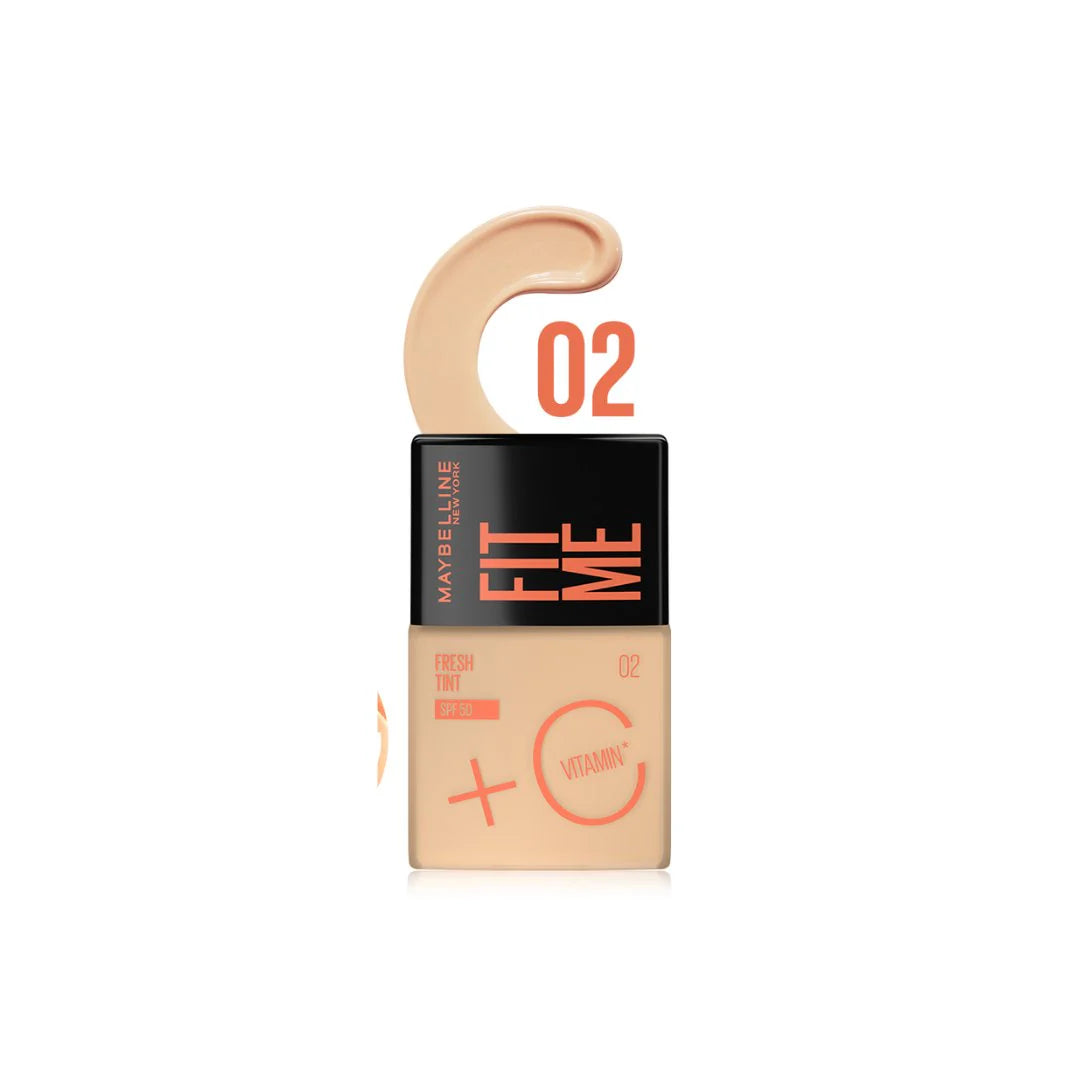 Maybelline Fit Me SPF50 Fresh Tint Foundation 30ml -  02