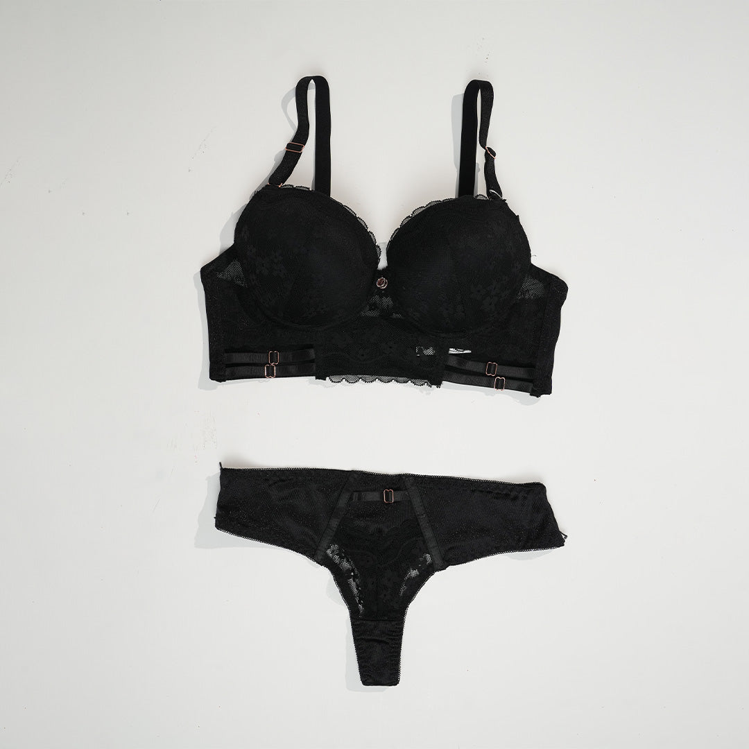 Belleza Lingerie Thin Cup Wire Bra Set - A24002