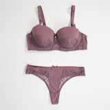 Belleza Lingerie Thin Cup Wire Bra Set - 3622