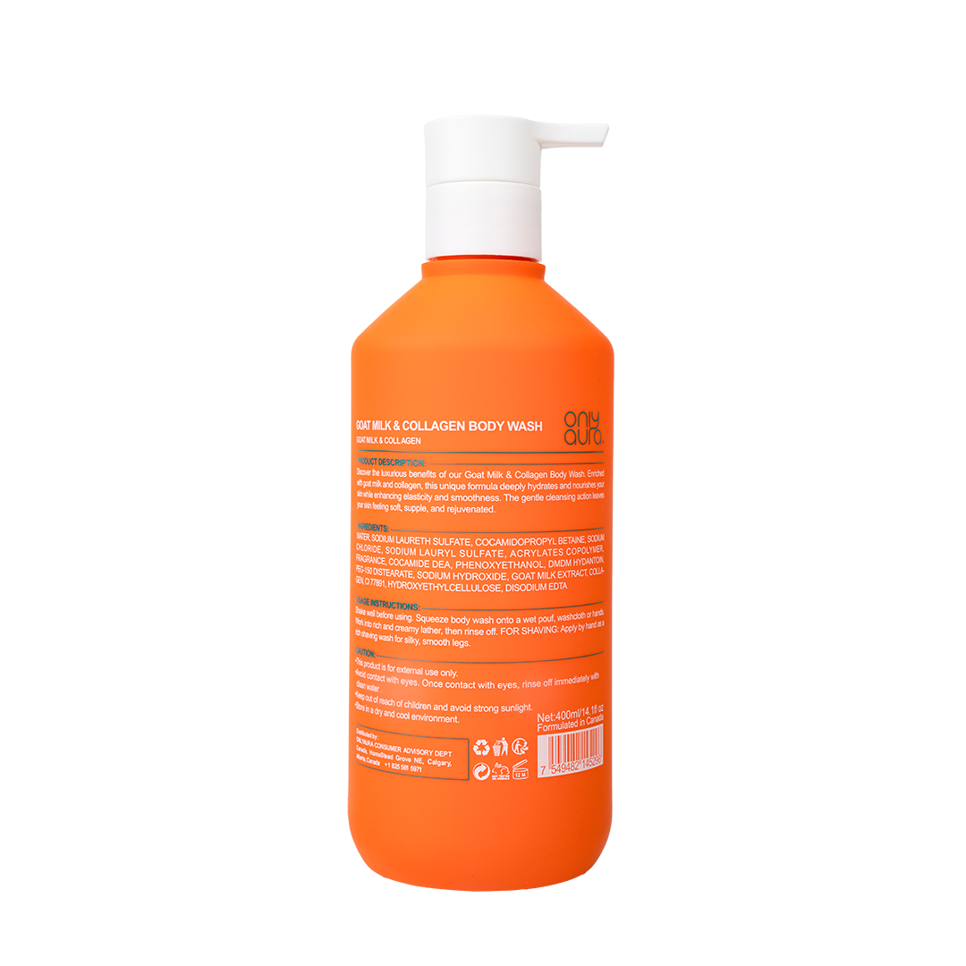 ONLYAURA Goat Milk & Collagen Shower Gel 400ml