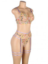 Belleza Lingerie Wire Non Padded Bra Set - 1040