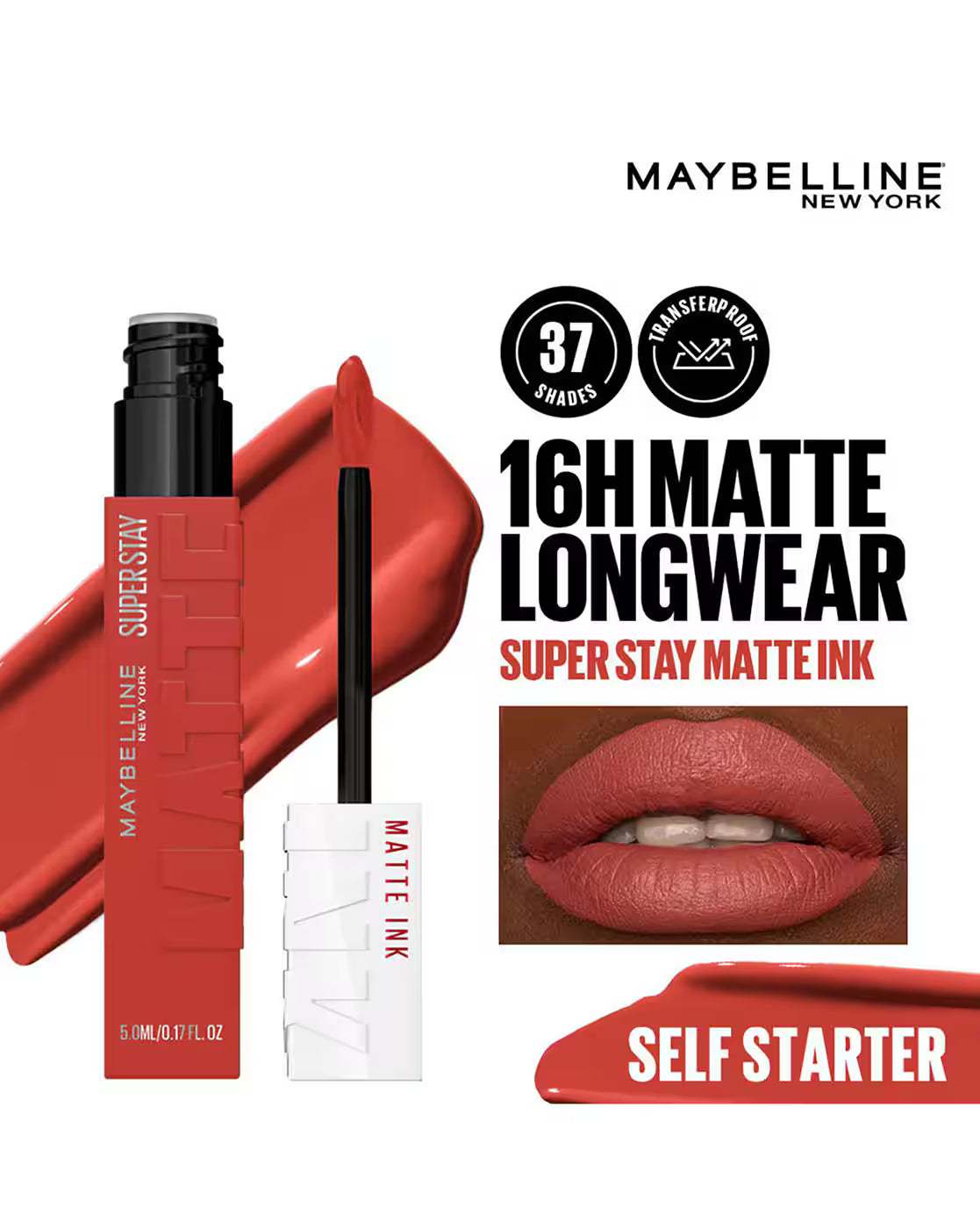 Maybelline Super Stay Liquid Matte Lipstick - 130 Self Starter