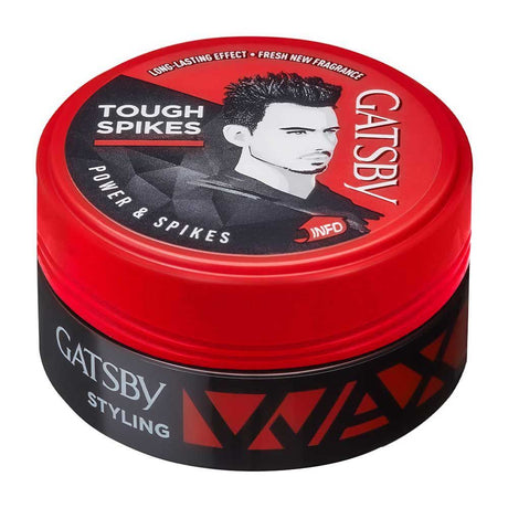 GATSBY TOUGH POWER & SPIKES HAIR WAX (RED) (JAR) 75G