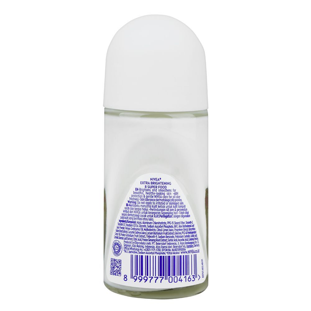 Nivea Extra Brightening 8 Super Food Vit C Roll On 50Ml