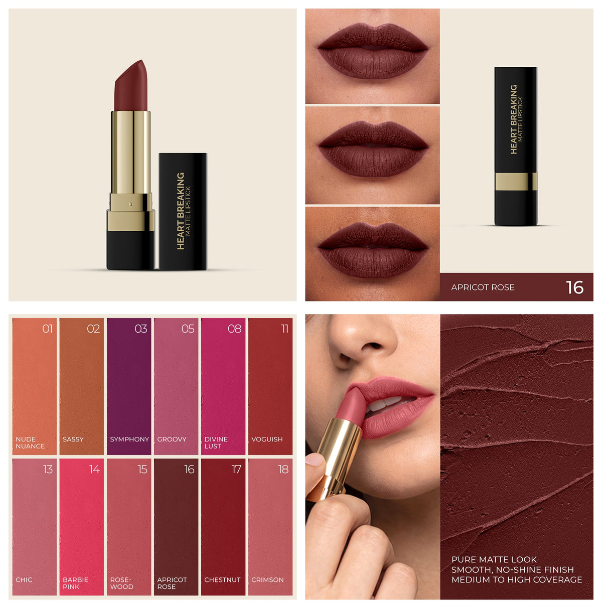 Amrij HEART BREAKING MATTE LIPSTICK