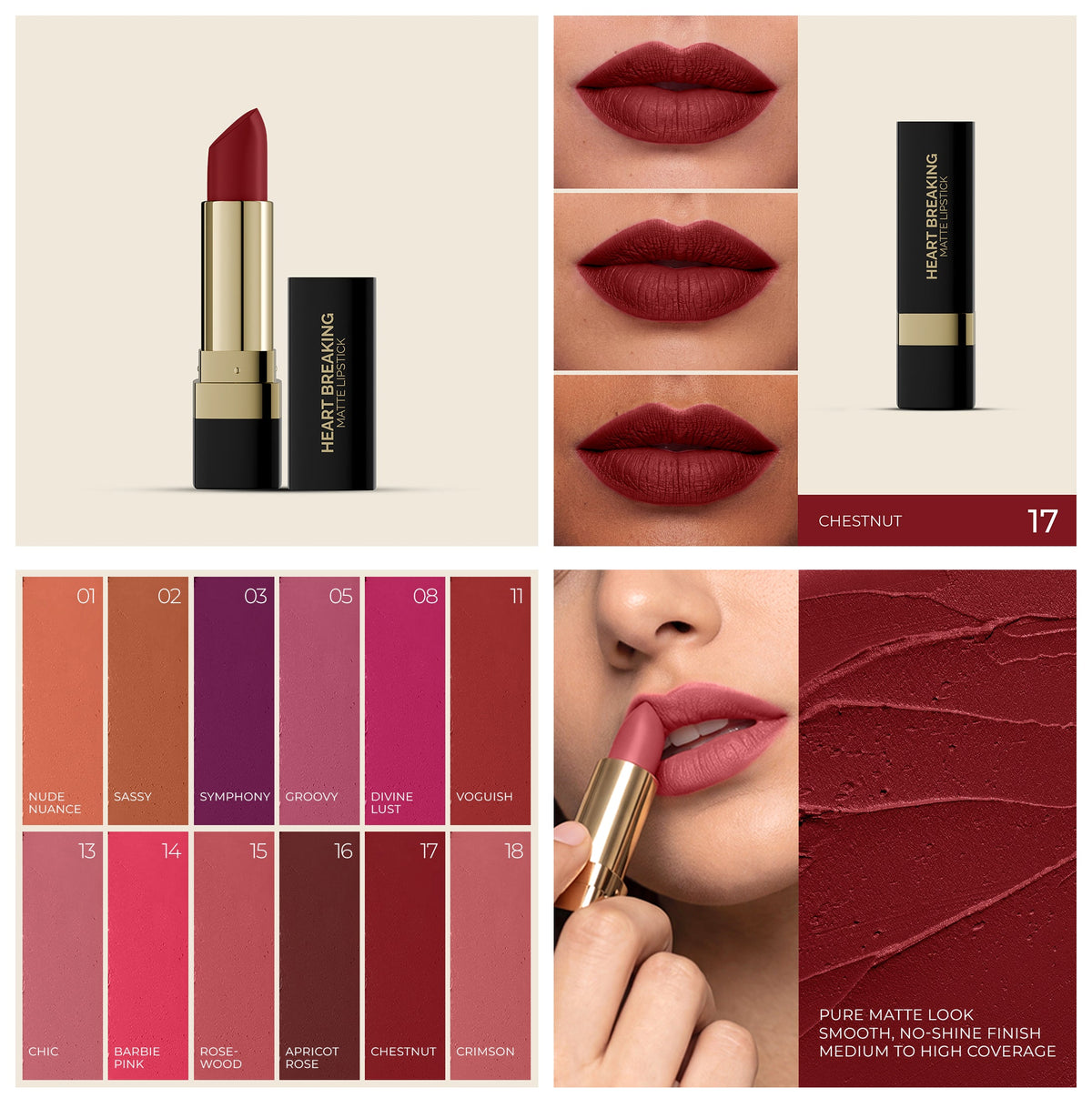 Amrij HEART BREAKING MATTE LIPSTICK